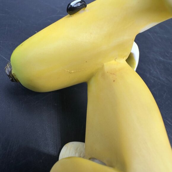 Enesco Home Grown Banana Dog Dachshund Figurine Anthropomorphic Resin Kitsch - Picture 8 of 11